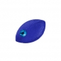 Mobile Preview: Brosche Anstecknadel 35x20x11mm Maus blau-transparent glänzend mit hellblauem Auge Kunststoff