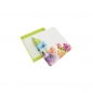 Preview: Schmuckschachtel, hellgrün-floral, 6x6, für Kette/Ohrring, ohne Dekoration