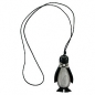 Mobile Preview: Halskette, Pinguin schwarz-silbergrau, ohne Dekoration