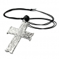 Preview: Halskette, Anhänger Zinn, großes Kreuz, ohne Dekoration