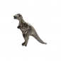 Preview: Brosche Anstecknadel 48x45mm Tyrannosaurus Rex Zinn, ohne Dekoration