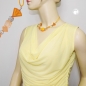 Preview: Halskette, Barockwalze gelb, Kordel gelb