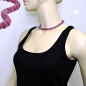 Mobile Preview: Halskette, Perlen 10mm flieder-violett