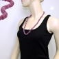 Mobile Preview: Halskette, Perlen 10mm flieder-violett
