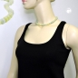 Mobile Preview: Halskette 10mm Kunststoffperlen türkis-grün-weiß-gelb marmoriert mit Perle 42cm