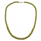 Preview: Halskette, verlaufend, seide-oliv, ohne Dekoration