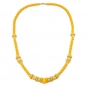 Preview: Halskette Schmuckperle Kunststoff gelb gelb-seide