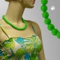 Mobile Preview: Halskette, Perlen 12mm, apfelgrün, 50cm