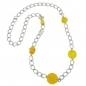 Mobile Preview: Halskette, Weitpanzer, Perle gelb