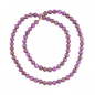 Preview: Kette 10mm Rundperle lila-marmoriert, ohne Dekoration