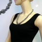 Mobile Preview: Halskette, Perlen verlaufend, grauton