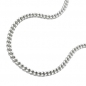Preview: Halskette 1,7mm Flachpanzerkette 2x diamantiert Silber 925 60cm
