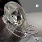 Mobile Preview: Halskette 2mm Flachpanzerkette 2x diamantiert Silber 925 45cm