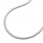 Preview: Kette 1,3mm runde Schlangenkette Silber 925 38cm, ohne Dekoration