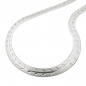 Mobile Preview: Kette 7mm Schlange flach gedrückt mit Diamantschliff Silber 925 45cm, ohne Dekoration