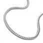 Mobile Preview: Halskette 1,5mm Fuchsschwanzkette vierkant Silber 925 50cm