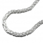 Preview: Kette ca.4mm Königskette vierkant glänzend Silber 925 50cm, ohne Dekoration