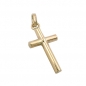 Preview: Anhänger 15x7mm kleines Kreuz glänzend 9Kt GOLD, ohne Dekoration