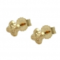Mobile Preview: Ohrstecker Ohrringe 4mm Stern mit Muster 9Kt GOLD