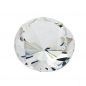Preview: Glasstein 80x52mm mit Diamantschliff kristall klar