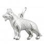 Preview: Anhänger 14x20mm Schäferhund glänzend Silber 925, ohne Dekoration