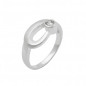 Preview: Ring 9mm Zirkonia gefasst matt-glänzend Silber 925 Ringgröße 56, ohne Dekoration