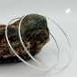 Creolen 100mm Drahtcreole mit Steckverschluss glänzend Silber 925