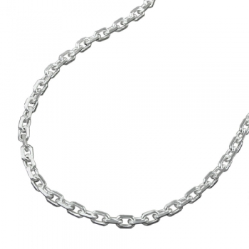 Halskette 2mm Ankerkette 8x diamantiert Silber 925 38cm