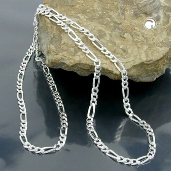 Halskette 3mm Figarokette Silber 925 50cm