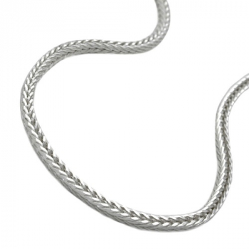 Halskette 1,5mm Fuchsschwanzkette vierkant Silber 925 50cm