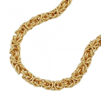 Halskette Königskette rund 5mm vergoldet AMD 50cm, ohne Dekoration