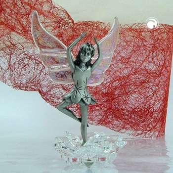 Tischdekoration 68mm Zinnfigur Elfe in Ballettpose