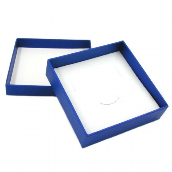 Schmuckschachtel, Karton blau, Armreif/Set, ohne Dekoration