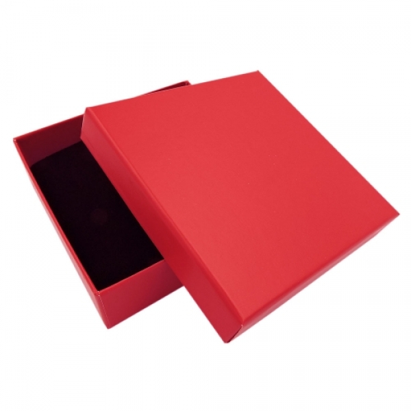 Schmuckschachtel, Karton rot, Armreif/Set, ohne Dekoration