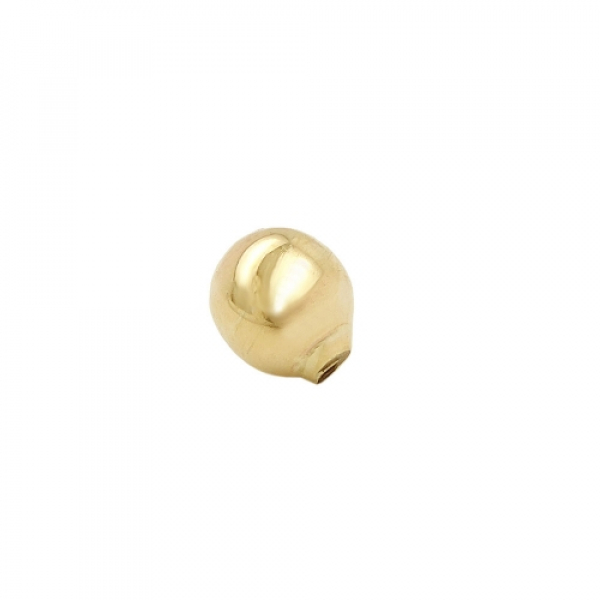 Piercingkugel 5mm Ersatzteil glänzend 9K GOLD, ohne Dekoration