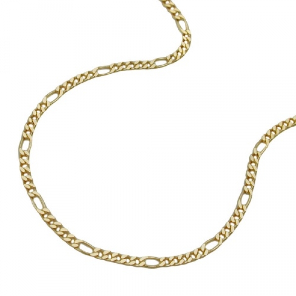 Halskette 1,6mm Figarokette 9Kt GOLD 42cm