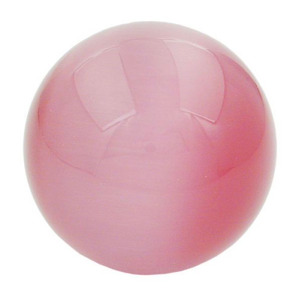 Kugel 52mm rosa Glas mit Hyperion, ohne Dekoration